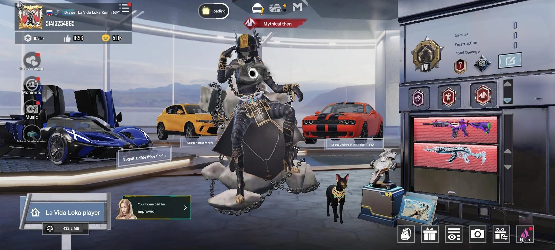 PGM268 M416 Imperial Lv.4 Killchat, UMP Killchat Lv.4, X-Suit Multicolor, Vampire, 100+ Mythics, 40+ Lab Guns, 20+ Chats (G)